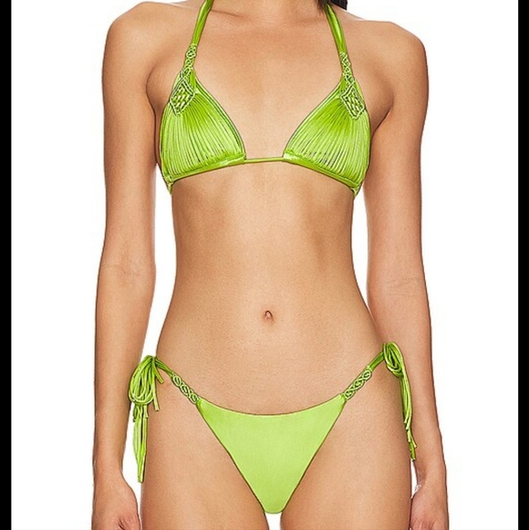 PQ Swim Mila Lime Bikini M Top/Large Bottom - Picture 6 of 13